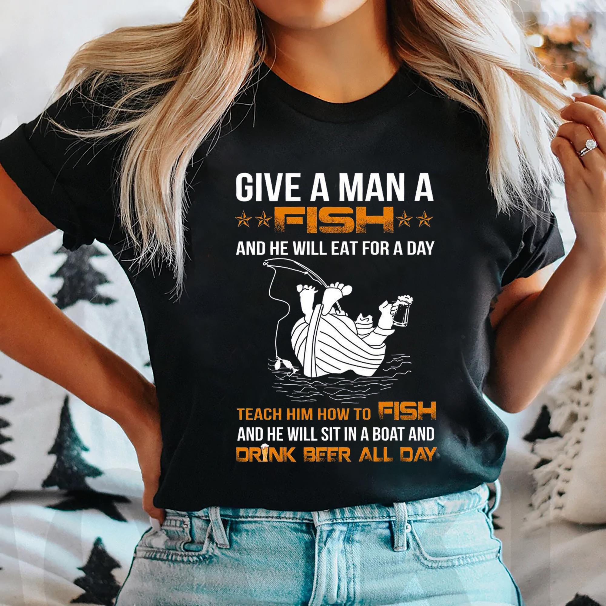 Personalized Give A Men A Fish Custom Fishing
