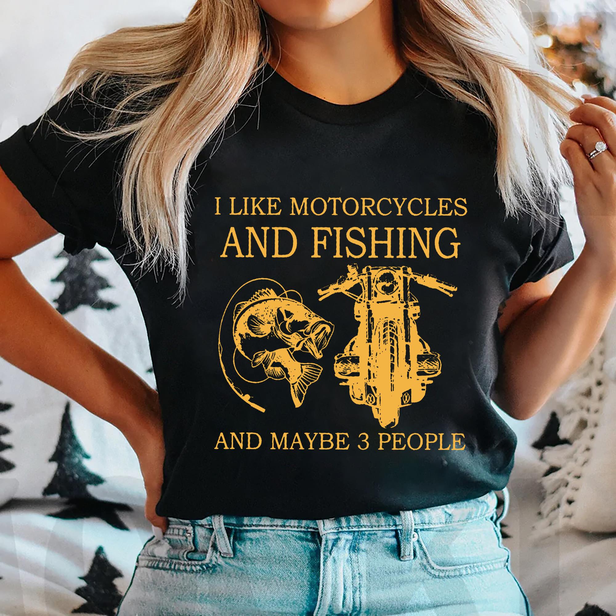 Personalized I Like Motorcycles Custom Fishing